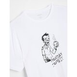 Sinsay Pamučna majica s printom | shoptok.hr