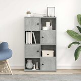  Regal za knjige boja betona 60x24x101,5 cm konstruirano drvo | shoptok.hr