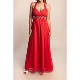 Fenzy Elegantna Maxi Obleka, Rdeča | Shoptok.si