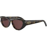 Dior DiorGlow B1I Brown Oval Sunglasses - ONE SIZE (53) Cijene