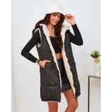 Resti Black and cream long double-sided women's vest | Shoptok.si