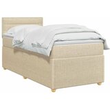  Boxspring krevet s madracem Krem 100 x 200 cm Tkanina - Krem 100 x 200 cm Dizajn linija | shoptok.hr