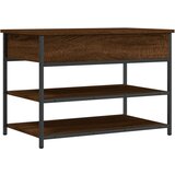  The Living Store Klop za čevlje rjavi hrast 70x42,5x50 cm inženirski les - Klop Za Čevlje, (21442497) | Shoptok.si