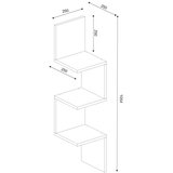 Furny Home zidna polica corner white | Eponuda.com
