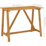  Vrtni barski stol 140 x 70 x 104 cm od masivnog bagremovog drva | shoptok.hr