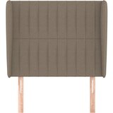  Uzglavlje s ušima smeđesivo 83 x 23 x 118/128 cm od tkanine | shoptok.hr