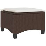 vidaXL Vrtni tabure s jastucima 2 kom smeđi 55x55x36 cm poliratan | shoptok.hr