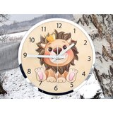  Otroška stenska ura Lev s krono | Shoptok.si