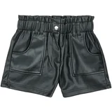Only Kratke hlače & Bermuda KOGSTEPHANIE FAUX LEATHER SHORTS CS OTW Črna