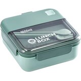 Ad trend Posoda za hrano s priborom Lunch Box 1000ml / zelena / plastika, silikon, (5000199096) Cene