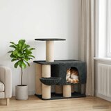  Mačje drvo s sisalnim postoljima za grebanje Tamnosiva 96 cm | Eponuda.com
