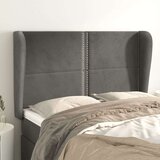  Uzglavlje s ušima tamnosivo 147x23x118/128 cm baršunasto Cijene