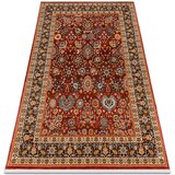 RugsX Preproge Volnena preproga KESHAN Čopki, Ornament, okvir or 200x290 cm Bordo | Shoptok.si
