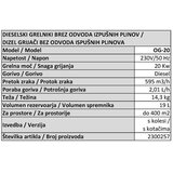Proair Dieselski grelnik BGO 1601-20 | Shoptok.si