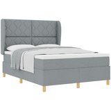 vidaXL Podna opruga s madracem Tamno siva 90x190 cm Svjetlosiva Cijene