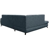 MID.YOU KOTNA SEDEŽNA GARNITURA, struktura, pliš modra | Shoptok.si