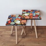 Hanah home 2Shp17 - multicolor multicolor nesting table (2 pieces) | ePonuda.com