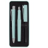  GARNITURA OLOVKA KEMIJSKA PLUS NALIVPERO POLY U MET.KUT. FABER CASTELL 241053 PASTELNO TIRKIZNA | shoptok.hr