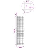  Gabion s 5 mm žicom i mrežom 5x5 cm 50x10x200 cm | shoptok.hr