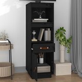  Visoka komoda crni 34 x 40 x 108,5 cm od masivne borovine | Eponuda.ba