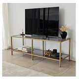 Hanah home basic - dark grey, gold dark greygold tv stand | Eponuda.com
