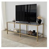 Hanah home TV komoda Basic Tamnosivo-Zlatna | Eponuda.ba