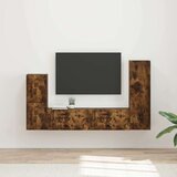 Set TV komoda Zidne 4 pcs Dimljeni hrast Konstruirano drvo | shoptok.hr
