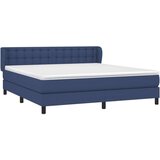  Krevet s oprugama i madracem plavi 160x200 cm od tkanine | shoptok.hr