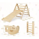 Igračke i hobiji 7 v 1 plezalo s toboganom otroški leseni plezalni set (3+) | Shoptok.si