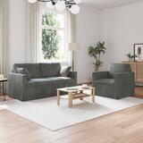  Set sofe 2 pcs Tamno siva 158 x 78 x 80 cm Baršun | shoptok.hr