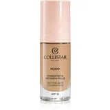 Collistar NUDO Second Skin Foundation SPF 15 posvetlitveni vlažilni tekoči puder z gladilnim učinkom odtenek 3N Naturale 30 ml