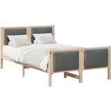  Okvir za krevet Tamno siva 120 x 200 cm tkanina | shoptok.hr