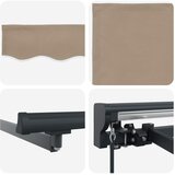  Okvir tende Bež 350 x 250 cm Poliester s PU premazom | shoptok.hr