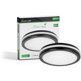 Greentech led plafonjera 24w 3000k-4000k-6500k precnik 30cm ip65 crna ( CWK-24W-BK ) | ePonuda.com