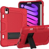 NIKCORP Ovitek za iPad Mini 6 8.3 robusten s stojalom in mestom za pisalo, zaščitni etui iz silikona in plastike, rdeče barve, (5000139064) | Shoptok.si