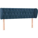 vidaXL Uzglavlje s ušima tamnoplavo 147x23x78/88 cm baršunasto Cijene