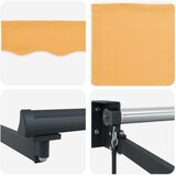 Ručna zlačivna tenda s LED diodama Pijesak | Shoptok.si