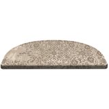 Vitaus bež tepisi za stepenice u setu od 16 kom Floral Path , 65 x 20 cm | shoptok.hr