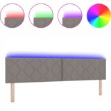  LED uzglavlje dijamantnog uzorka smeđesivo 200 cm tkanina | shoptok.hr