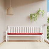 Jastuk za vrtnu klupu crveni 200 x 50 x 7 cm od tkanine Oxford | shoptok.hr
