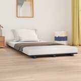  Okvir za krevet sivi 90 x 200 cm od masivne borovine | shoptok.hr