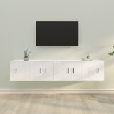 vidaXL 4-dijelni set TV ormarića bijeli od konstruiranog drva Cijene