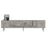 Hanah home tv polica Dekop1 ephesus marble silver | ePonuda.com