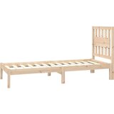  Posteljni okvir iz trdne borovine 75x190 cm, (20907325) | Shoptok.si