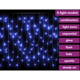  LED zavjesa sa sigama 10 m 400 LED plave 8 funkcija | shoptok.hr