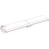 Stolna ploča tamnosmeđa 200x40x(2-4) cm obrađeno masivno drvo | shoptok.hr