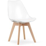 Brandless MARK Stolica - Prozirne s Prirodnim Nogama x 4 | shoptok.hr