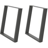  Noge za blagovaonski stol U-oblik 2 kom antracit 70 x (72-73) cm čelik | shoptok.hr