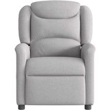 vidaXL Masažni naslanjač sivo blago | Shoptok.si