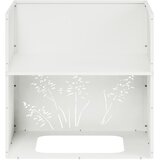  Vrtna saksija 2 kom. Bijela 50 x 50 x 49 cm Čelična vrata | shoptok.hr